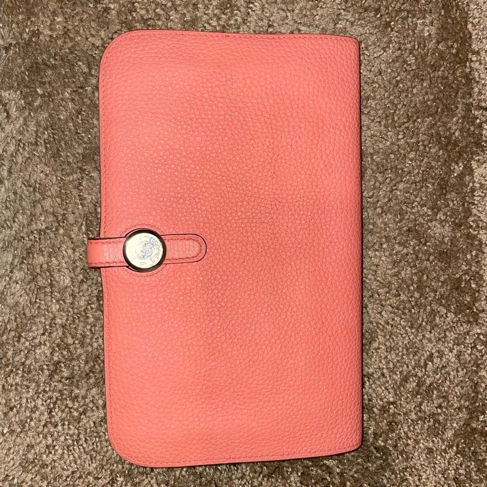 HERMES Dogon GM With coin purse Long Wallet Togo